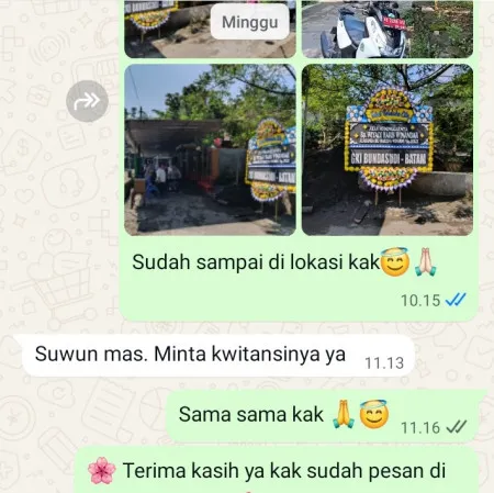 Pengiriman Papan Bunga Duka Tpu Karet Bivak
