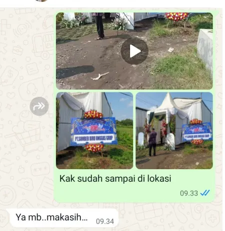 Pengiriman Karangan Bunga Tpu Karet Bivak