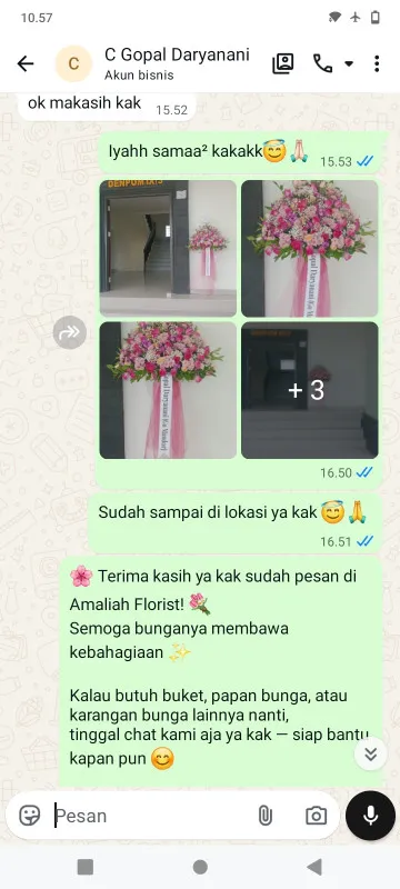 Pengiriman Karangan Bunga Tpu Karet Bivak