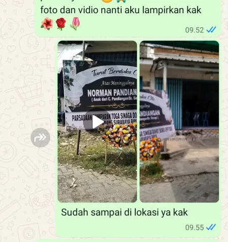 Pengiriman Karangan Bunga Tpu Karet Bivak