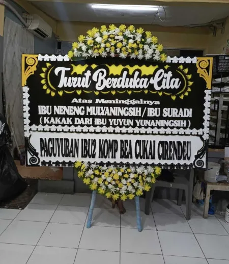 Papan Bunga Duka Tpu Karet Bivak